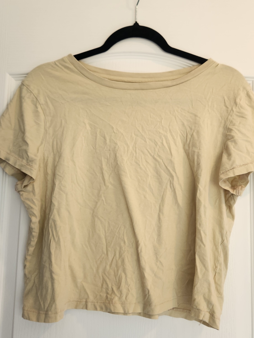 Universal Thread Beige Crewneck Short Sleeve Tee L Euc